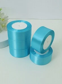 (5 Cuộn) Ruy băng satin trang trí nhà bánh quà tặng đóng gói, Ruy băng dệt cho tiệc cưới nơ DIY hoa hồng thủ công, Giáng sinh - nhiều màu - Xem 21