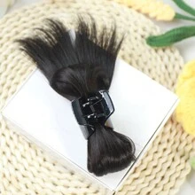 1 PC Messy Bun Claw Clip Hair Bun Women Extension Bun Claw Clip Ponytail Wig, Stylowy wysoki kucyk dodaje objętości, uniwersalny dodatek do włosów na każdą okazję