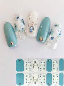 Bộ dụng cụ tự làm móng nghệ thuật đính đá 3D hình hoa và cây, phụ kiện trang trí móng tay. - Nhiều màu - Xem 1