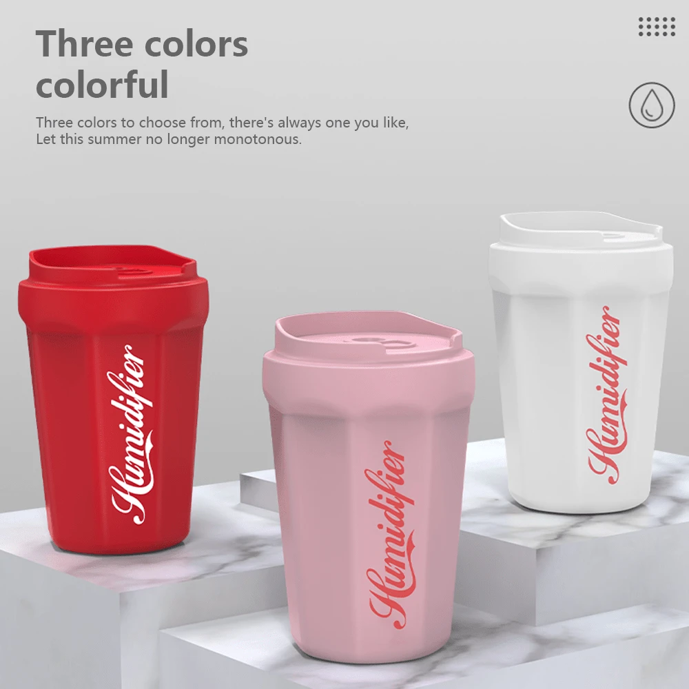 Umidificatore Da Scrivania USB 300 Ml Compatto E Silenzioso Con