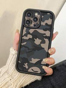 1pc Camouflage Pattern Protective Phone Case With Openings Design Compatible With IPhone Apple 11 Pro Max/12 Pro Max/13 Pro Max/14 Pro Max/15 Pro Max/16 Plus/16 Pro Max, Galaxy A55/A15/S24 Ultra, Redmi, OPPO, Realme, VIVO, Infinix, Honor, MOTO, One Plus