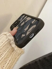 1pc Camouflage Pattern Protective Phone Case With Openings Design Compatible With IPhone Apple 11 Pro Max/12 Pro Max/13 Pro Max/14 Pro Max/15 Pro Max/16 Plus/16 Pro Max, Galaxy A55/A15/S24 Ultra, Redmi, OPPO, Realme, VIVO, Infinix, Honor, MOTO, One Plus