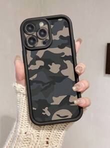 1pc Camouflage Pattern Protective Phone Case With Openings Design Compatible With IPhone Apple 11 Pro Max/12 Pro Max/13 Pro Max/14 Pro Max/15 Pro Max/16 Plus/16 Pro Max, Galaxy A55/A15/S24 Ultra, Redmi, OPPO, Realme, VIVO, Infinix, Honor, MOTO, One Plus