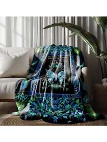 1 件定制照片/文字法兰绒毯，提供设计、免费缝纫和印刷，多用途定制毯子，可作为送给朋友和家人的礼物，柔软温暖的毯子，适合午睡、沙发、床、办公室、露营和旅行 - 彩色 - 查看 3