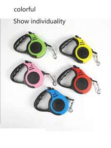 1 Piece Dog Leash Automatically Retractable Dog Walking Tool Dog Leash Pet Leash Color Blocking Bone Frosted Leash Portable Dog Leash Automatically Retractable Dog Walking Chain (Different Batches Do Not Affect The Use And Appearance)