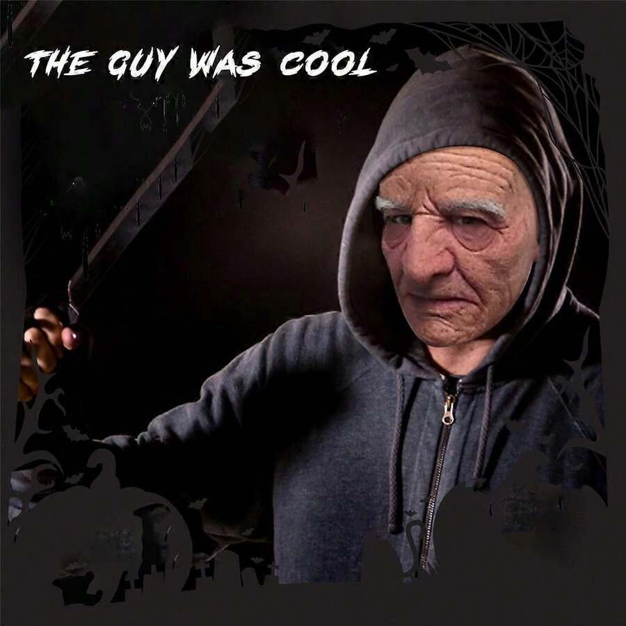 New Realistic Latex Face Mask Halloween Cosplay Old Man Costume