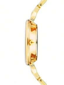 Anne Klein Gold Watches For Women With Gold-Tone Hands And Roman Numerals,Women's Bracelet Watch,AK/2158BHGB