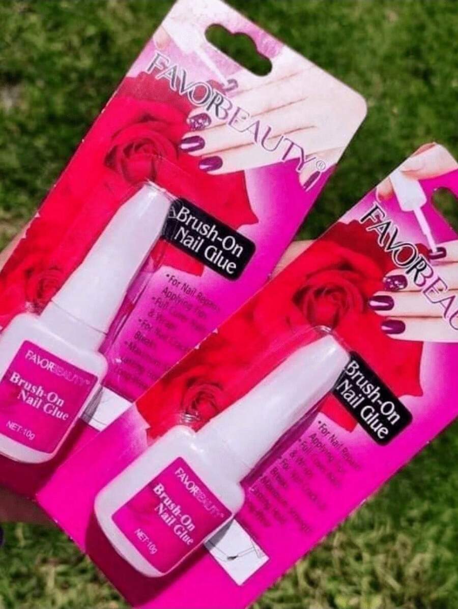 Adhesivo Para Uñas Potente Pegamento Rojo - Rojo - Ver 1