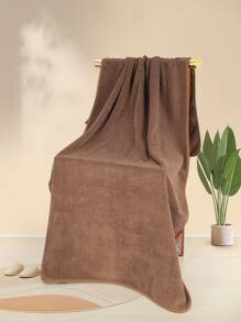 2 件套 [1 条毛巾 + 1 条浴巾] 珊瑚绒波浪图案毛巾面巾浴巾浴室组合套装，柔软舒适，速干，可用于沐浴、洗脸、浴室、卧室等场景，家居浴室装饰秋季装饰，美容院返校日用浴室淋浴毛巾，适用于美容沙龙、酒店运动、家居必需品、毛巾、皮肤护理