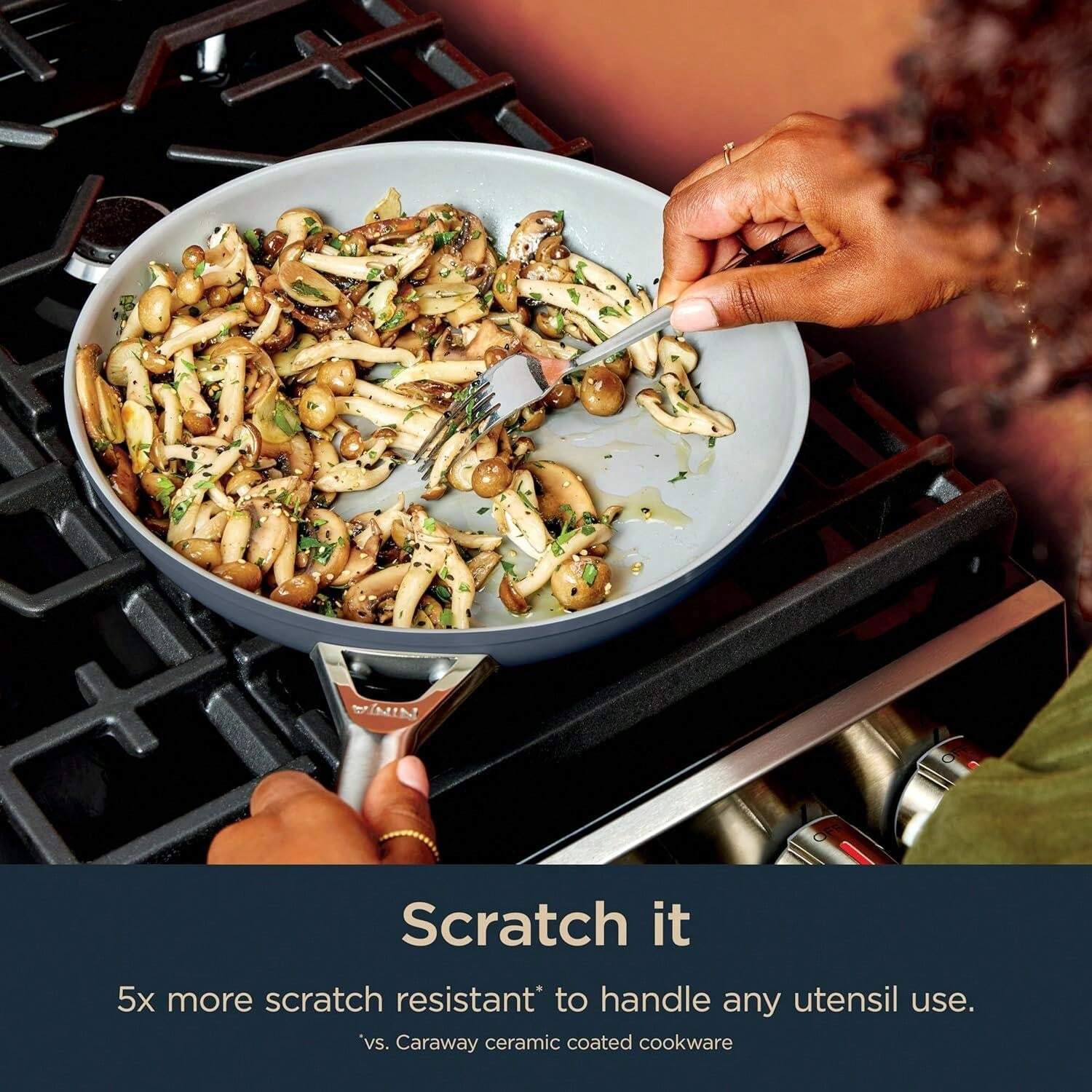 NeverStick Ceramic Pro 10Piece Cookware Set, NonStick Pots & Pans Set