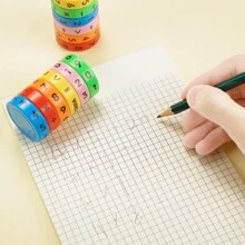 Set de 6 piezas Juegos de aprendizaje de matemáticas preescolares Cilindros aritméticos extraíbles Cubos DIY Material educativo para la primera infancia - Ver 4