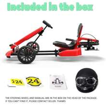 HYPER GOGO Drift GoKart Kit-Hoverboard Attachment,Outdoor Race Pedal Go Cart Car For Adults - 白色 - 查看 2