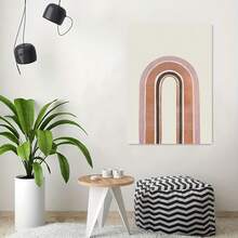 1 bức tranh sơn dầu trừu tượng phong cảnh, áp phích hình học cô gái sọc, áp phích cây dây leo vòng lá đơn giản của Scandinavia, trang trí lý tưởng cho phòng ngủ và phòng khách, trang trí nhà cửa, trang trí phòng, không có khung - Nhiều màu - Xem 23