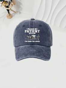 1 chiếc Mũ lưỡi trai in họa tiết xe ngựa, Mũ chống nắng thường ngày cho cả nam và nữ - in vận chuyển - Xem 5