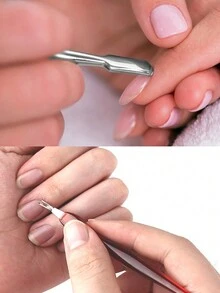 9 件套指甲护理工具套装，修甲套装包括 4 件指甲锉、1 件角质层钳、1 件指甲油去除剂、2 件手指分离器、1 件指甲清洁刷 - 彩色 - 查看 3