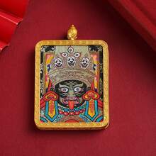 1 mặt dây chuyền Thangka Zakhiram Five Kings Green Tara Style mặt dây chuyền vàng vuông, nhiều mẫu mã quà tặng tốt nhất - Nhiều màu - Xem 8