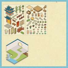 3 miếng dán phong cảnh 3D Infeel.Me, phong cảnh tre, miếng dán trang trí thu nhỏ thủ công DIY - Nhiều màu - Xem 14