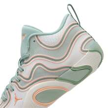 Zapatillas de baloncesto para hombres JORDAN TATUM 3 PF, de malla transpirable y cómoda, adecuadas para partidos de baloncesto, con absorción de impactos y rebote, para entrenamiento en interiores, color turquesa/ágata albaricoque FZ6601-002 - Azul agua/ágata atmósfera albaricoque verde abeto/naranja ágata/pátina de cuarzo - Ver 5