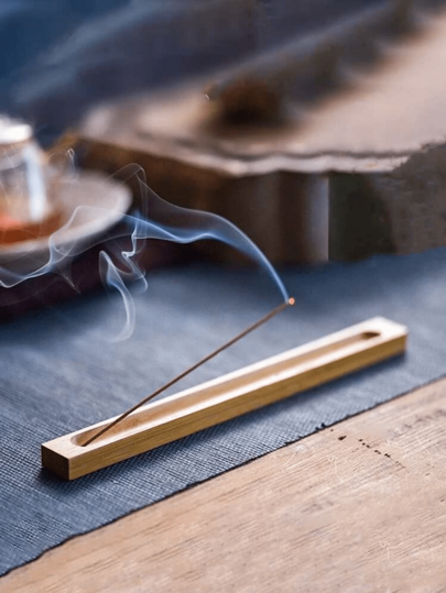 1 suport pentru bețișoare de tămâie din bambus Halloween, înfricoșător, toamnă, festival, sărbători de Crăciun, iarnă, vacanță, festival