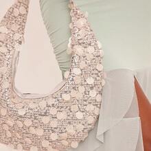 Ego Whitley Disco Disc Detail Shoulder Bag In White - White - View 2