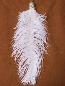 1 件 - 闪亮亚克力创意驯鹿雪花铃铛形羽毛吊坠、圣诞树装饰吊坠、圣诞派对家居氛围场景装饰用品 - 白色 - 查看 7