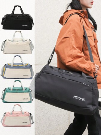 Bolsa de deporte tipo mochila con compartimento para zapatos, bolsa de gimnasio para yoga y viaje para mujeres y hombres, bolso de fin de semana de gran capacidad para pasar la noche y llevar a bordo