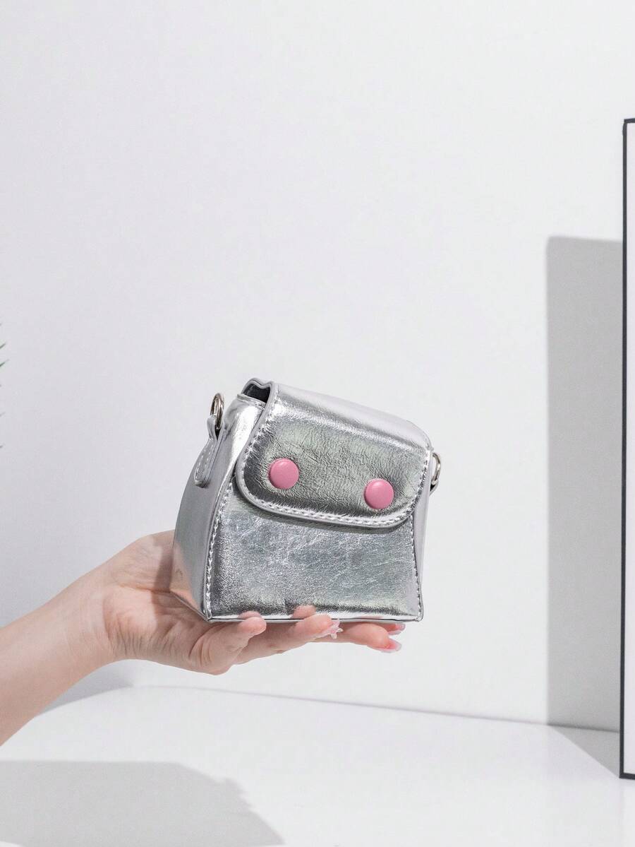 Túi thời trang mới hợp thời trang hình dạng đặc biệt, thiết kế độc đáo, có dây xích, trang trí dễ thương. Có thể sử dụng làm túi đeo vai hoặc túi đeo chéo cho nữ, hoàn hảo cho hẹn hò, mua sắm, đi làm và du lịch. - Nhiều màu - Xem 1