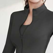 Women's Cooling Hoodie For Running & Hiking - Long Sleeve Shirt Jacke - 黑色 - 查看 1