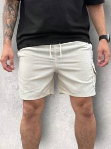 Kit 3 Cargo Bermuda Shorts In Premium Linen - 淺粉色 - 查看 6