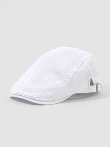 8 Colors Reversible Plain Newsboy/Beret Cap For Men And Women - A - View 9