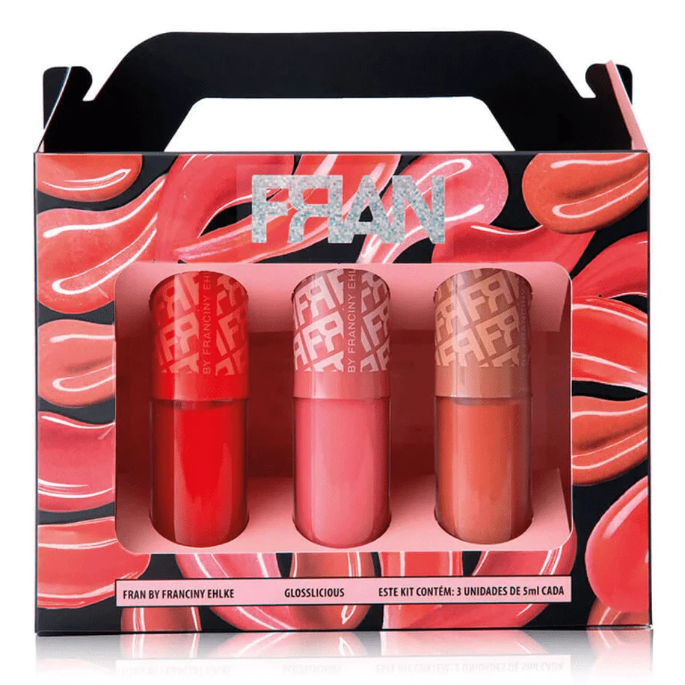 Kit Fran Glosslicious By Franciny Ehlke 15g - Đỏ - Xem 1