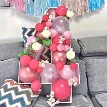 1 Khung trang trí đa chức năng, Số Ả Rập 0-9, Nền xốp DIY 27,55 inch - Rất thích hợp cho tiệc sinh nhật/cô dâu/tiệc ngày lễ, Khung bóng bay mô hình kỹ thuật số trang trí tại chỗ - Nhiều màu - Xem 6