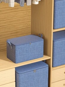 1PC Thickened, Large Capacity, And Super Load-Bearing Zippered Woven Storage Bag, Upgraded Clothing Storage Bag, Toy Storage Box, Miscellaneous Storage Box, Bedding Storage Bag, Dust-Proof And Moisture-Proof, Widened Handle, Comfortable Fabric, Foldable Design, Suitable For Storing Bedding, Clothes And Pants, And Miscellaneous Items At Home During Seasonal Changes Organizer Organization Closet Organizer Bedroom Dorm Essentials Clothes Organizer Room School Closet Organizers