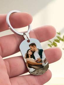 Llaveros personalizados, accesorios para teléfonos, impresión de gráficos a color personalizados, texto grabado con láser. Regalos conmemorativos para amigos, regalos de cola, regalos festivos, multifuncionales, ornamentales, reutilizables, de acero inoxidable, grabados, exquisitos, elegantes, de alta calidad, coloridos, modernos, personalizados, únicos, portallaves personalizados - Multicolor - Ver 5