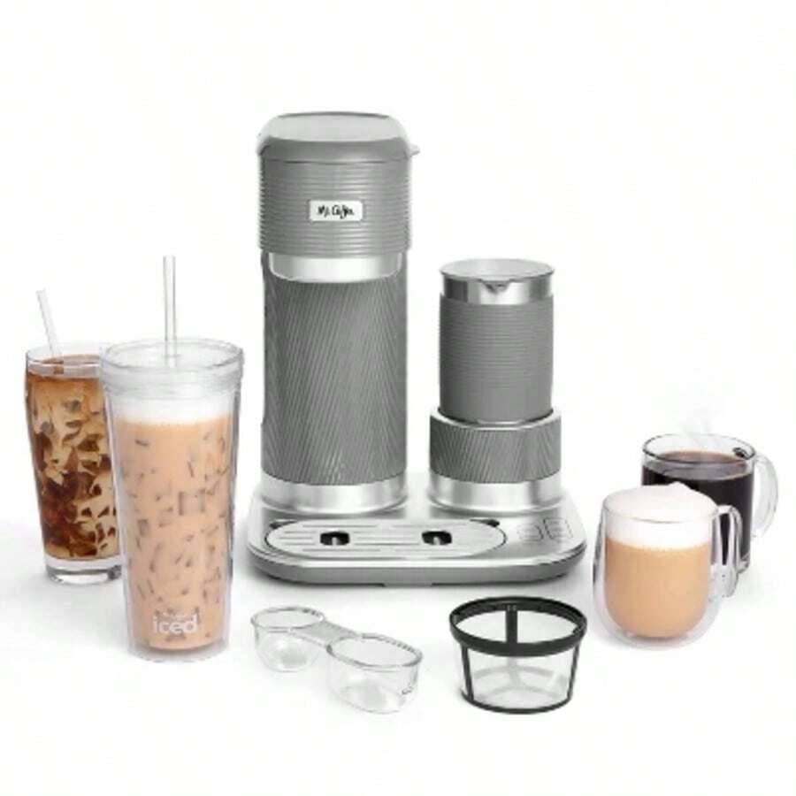 Latte Lux 4In1 Iced And Hot SingleServe Coffee Maker With