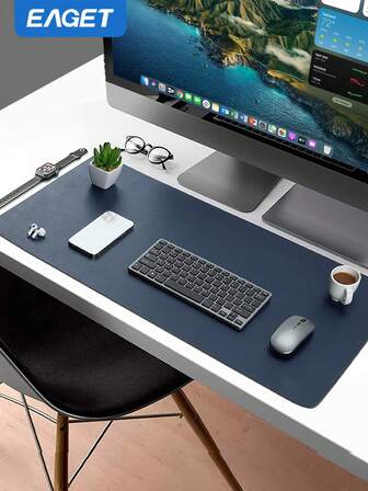 多色鼠标垫游戏大号 15.75''x31.50''x0.12'' 鼠标垫带扩展垫防滑橡胶底座，大号纯色鼠标垫电脑配件