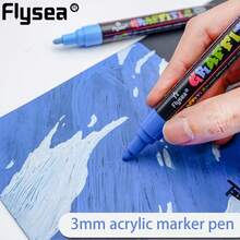 12/18/24 Bộ bút dạ Acrylic màu chống thấm nước thích hợp để tô màu Graffiti DIY vẽ thiệp an toàn và phù hợp cho học sinh người lớn nghệ sĩ mới bắt đầu - Nhiều màu - Xem 3