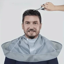 1 pièce Cape de coiffure taille adulte moyenne, tridimensionnelle, respirante et imperméable, Châle de coupe de cheveux de coiffeur
