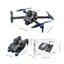 The Latest Upgrade Black And White Is Suitable For Beginners And Professional Shooting, Equipped With 4K Camera, 2 Large Batteries, Brushless Motor, Intelligent Obstacle Avoidance, Ultra-Long Endurance GPS Drone, Which Can Be Used As A Good Gift For Friends