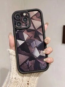 1个几何图案微孔设计保护壳，防震，黑色，兼容 11 Pro Max/12 Pro Max/13 Pro Max/14 Pro Max/15 Pro Max/ 16 Plus/ 16 Pro Max，兼容Galaxy A55/Galaxy A15/Galaxy S24 Ultra，兼容Redmi、OPPO、Realme、vivo、Infinix、Honor、MOTO、、，国际版，非国内版。 - 黑色 - View 5