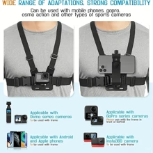 Set di 6 supporti universali a fascia toracica per cellulare, supporto per smartphone per video POV all'aperto, supporto a fascia toracica per telefono cellulare compatibile con , telefoni Android, regalo per compleanno, famiglia, amici, supporto per telefono, accessori per telefono