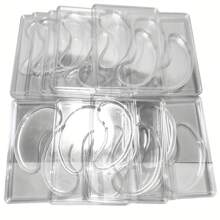Khuôn làm miếng dán mắt DIY Miếng dán mắt 12 cặp khay trong suốt có thể tái sử dụng để làm miếng dán mắt Máy dán mặt - trắng - Xem 3