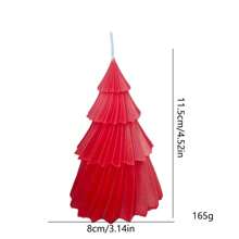 1pc, Handmade Christmas Tree Shaped Scented Candles, Slight Color Difference, Suitable For Home Decor, Restaurant, Birthday, Party, Bathroom Aromatherapy Christmas Decorations Room Decor, Christmas Gifts