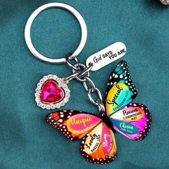 Accesorio de bolso con forma de mariposa de acero inoxidable de colores, accesorios de moda para mujer, ideas de regalo para el Día de los Maestros, Halloween y Navidad