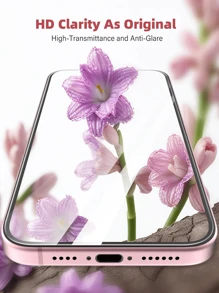 4pcs High Definition Tempered Glass Screen Protectors Compatible With IPhone 16/IPhone 16 Pro/IPhone 16 Plus/IPhone 16 Pro Max/15/14/IPhone 13/12/IPhone 11/XS/6/7/8 Plus/Se2/Se3 Gift For Birthday, Family, Friends Phone Screen Protector, Phone Accessories