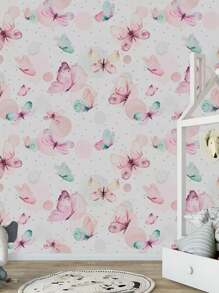 Butterfly Pattern Wallpaper Stickers 5 METERS X 45CM Self-Adhesive Sticker For Living Room, Bedroom - Nhiều màu - Xem 3