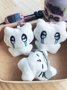 1pc Cute Casual Iron Alloy Plush Cat Keychain, Cats With Headphones And Crying Cat, Random Delivery Valentine's Day Gift Souvenir Car Accessories Bag Charm School Cartoon Goth Y2k