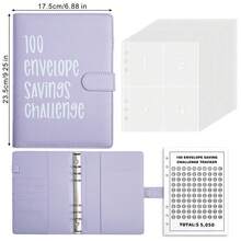 Thử thách phong bì 100 ngày Bìa cặp đôi tiết kiệm Thử thách Bìa cặp đôi tiết kiệm $5.050 Sổ tay ngân sách Phong bì tiền - A5 - Xem 3