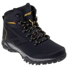 Hi-Tec Mens Medin Mid Cut Walking Boots (Black/Lime) - Black - View 1