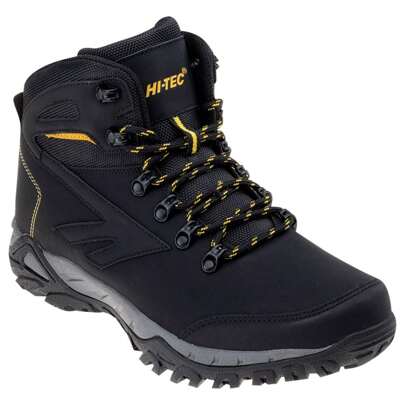 Hi-Tec Mens Medin Mid Cut Walking Boots (Black/Lime)
